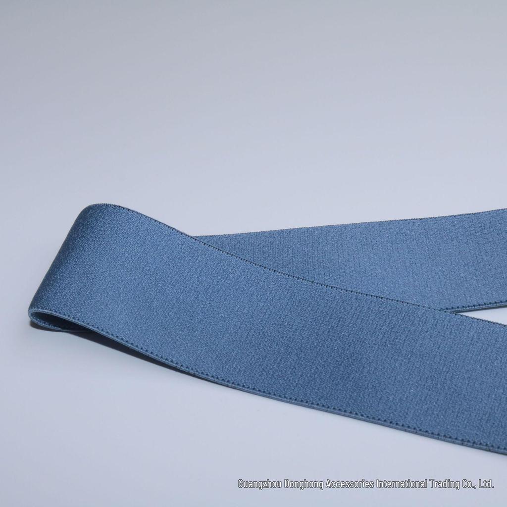 High-Elastic Polyester Imitation Nylon Band for Waistbands and Skirts