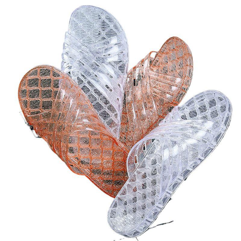 Кристально чистые нескользящие желейные тапочки для дома и душа