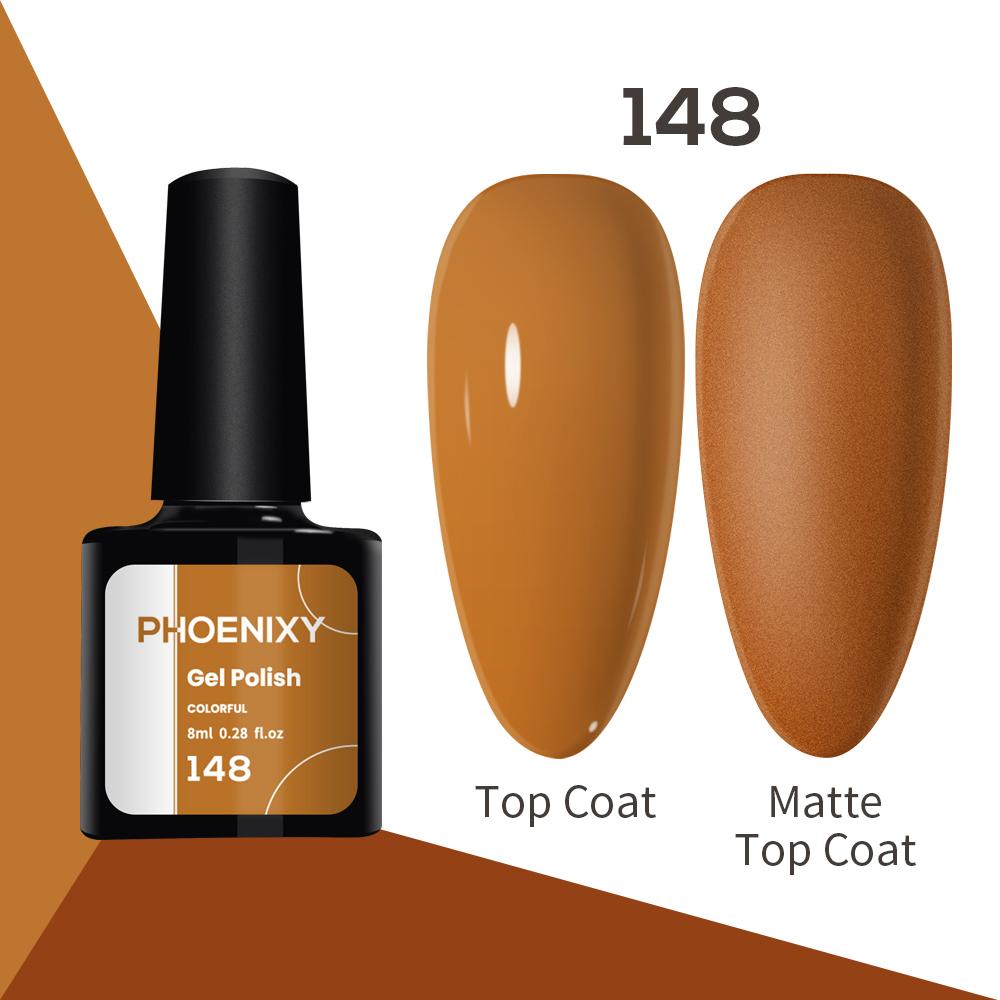 Лак для ногтей PHOENIXY, 8 мл, УФ-светодиодный гибридный лак для дизайна ногтей, гель-лайнер для маникюра, полупостоянная основа, верхнее покрытие, гель с блестками, блестящие цвета, гель