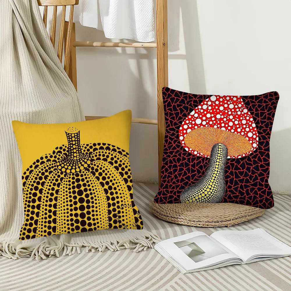 1 шт. Y-Yayoi Art K-Kusama Наволочка Модная Квадратная Наволочка Спальня Диван Гостиная Ins Декор Отдых