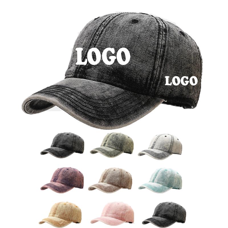 Бейсболки с вышивкой на заказ для мужчин и женщин, кепки Snapback, регулируемый размер, ретро, унисекс, винтажная, стираная, хлопковая, мягкая кепка