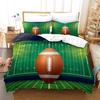 Rugby Duvet Cover Set With Pillowcase Ball Sport Comforter Bedding Set Quilt Cover American Football Queen King Size For Boys
