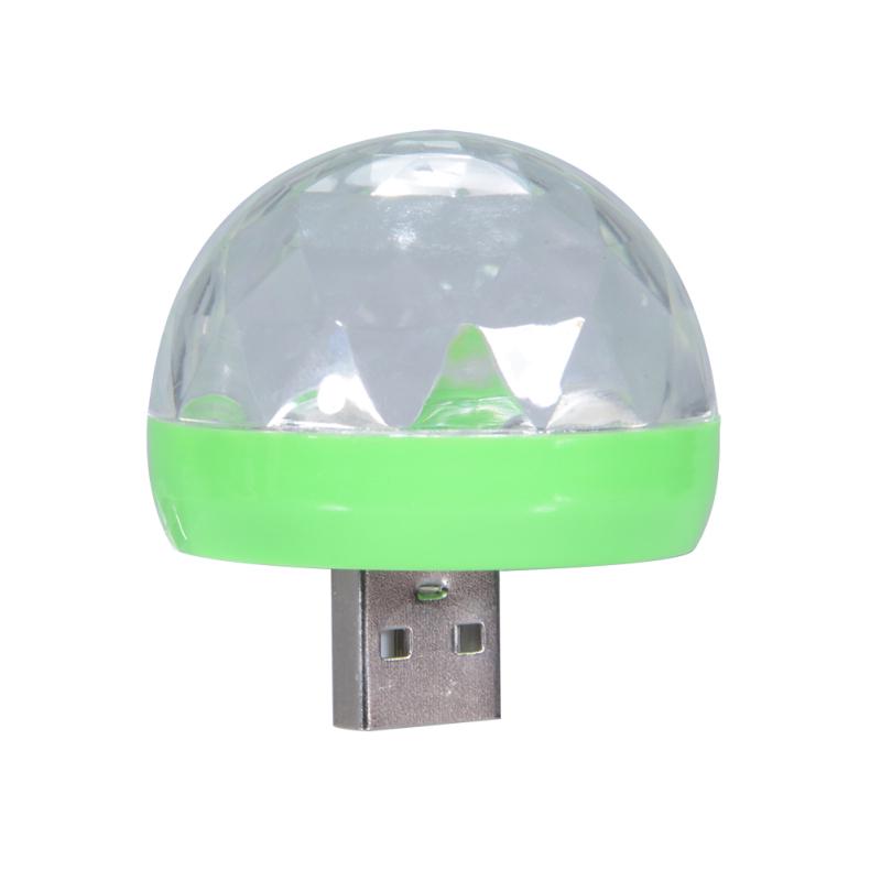 Мини-красочный лазерный свет DJ с USB-разъемом, волшебный свет мобильного телефона для украшения бара на сцене