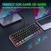 61-клавишная RGB проводная игровая клавиатура с механическим ощущением