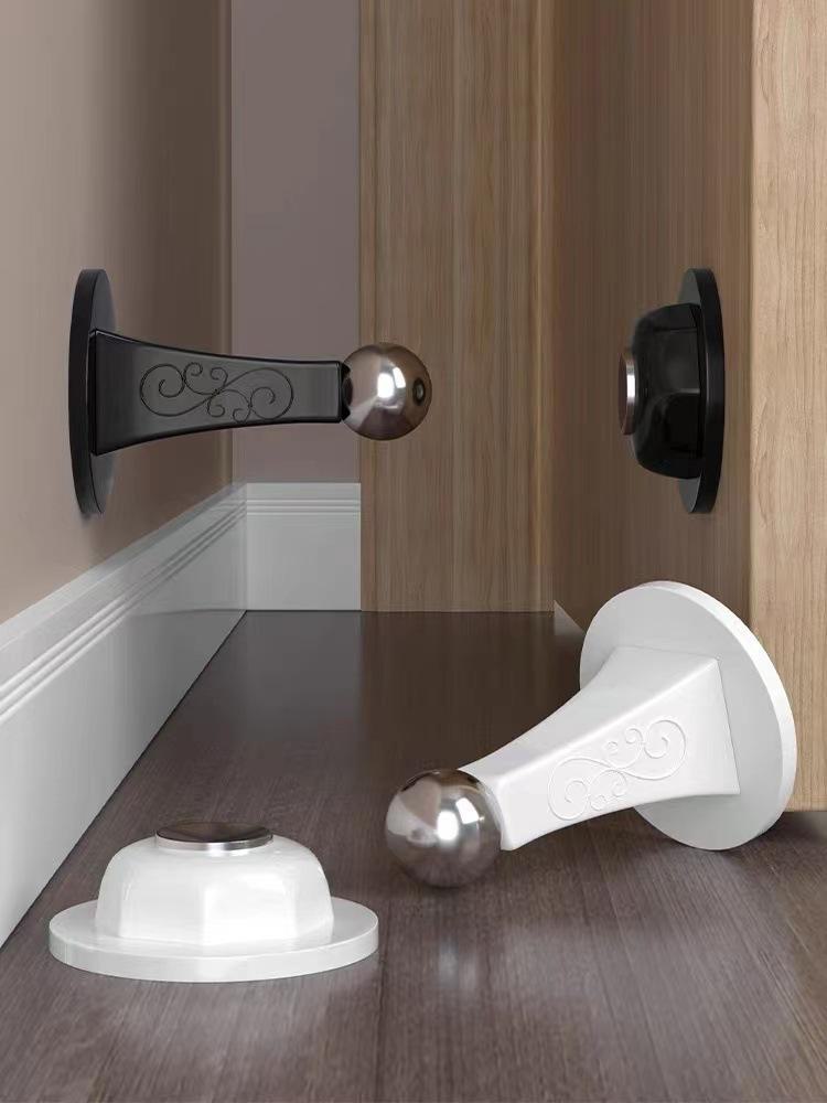 Креативный силиконовый дверной стопор: Защита от столкновений, бесшумный буфер, защита от ветра, установка без проколов