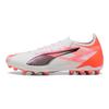 Puma Серия Ultra 5 Максимально Комфортный Долговечный Mg (Резиновый короткий стержень) Футбольные бутсы Унисекс Футбольные бутсы Белые Оранжевые 108342-01