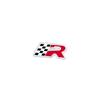 3D Metal Car Rear Trunk Race Flag Emblem Fender Rear Nameplate R 300 Badge Sticker For Seat Leon Cupra Ateca Arona Ibiza Altea