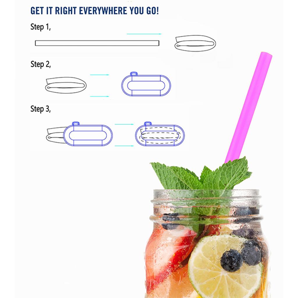 Reusable Silicone Straw For High-Temperature Drinking Straw Coffee