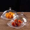 With Lid Cake Dome Plate PVC Cake Stand New Food Display Tray for Dining Rooms