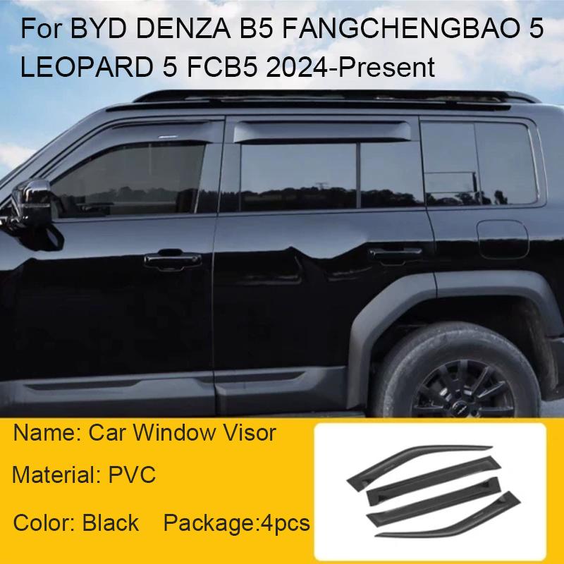 Водонепроницаемые автомобильные тенты-навесы для BYD DENZA B5 FCB 5 LEAPARD 5 2024-Настоящее время LHD RHD Козырьки от дождя для окон Автоаксессуары