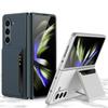 Для Samsung Galaxy Z Fold 5 Чехол-кошелек из гладкой кожи, защита от отпечатков пальцев, приятный на ощупь, противоударный, чехол с полной защитой