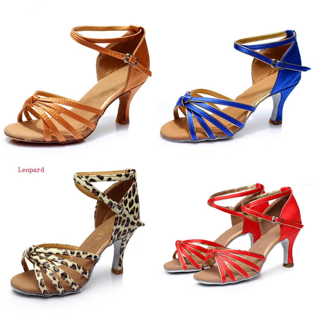 Versatile And Stylish 9-color Women's Ballroom Latin Tango Dance Shoes Collection
