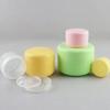 10pcs/set Refillable Bottles Plastic Empty Makeup Jar Pot Travel Face Cream/Lotion/Cosmetic Container 5 Colors 10g 20g 30g 50g Travel Accessories