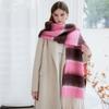 Thickened Warm Faux Cashmere Scarf Women European American Style Winter Tassel Scarf Retro Fashion Neck Wrap Shawl