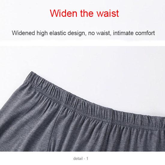 Мужские пижамные штаны, летние тонкие модальные брюки большого размера плюс толстые шорты, домашние штаны, свободные пижамные штаны для среднего и пожилого возраста Five Points