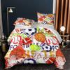 Семейное постельное белье Deluxe, односпальная кровать, двуспальная кровать, полноразмерная наволочка с 3D футбольным принтом и пододеяльник, 2/3 комплекта семейного постельного белья для спальни