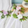 Wedding Ceremony Chair Back Flowers Elegant Wedding Chair Back Flower Embellishment Decorative Flowers for Aisle