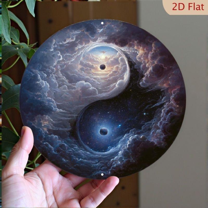 Металлическое настенное искусство Инь-Ян для дома, гостиной, пространства для медитации