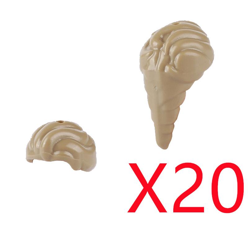 MOC Городские строительные блоки Части тела фигурок Креативные аксессуары Длинные волосы Коричневые Черные Золотые Мини-кирпичики Совместимая игрушка Подарок k030