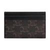 Celine Triomphe Logo Print Canvas Card Holder Medium Men Accessories Black Brown 10N762FGS-38SI