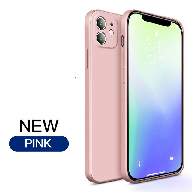 For iPhone 7 6 6S 8 Plus Luxury Liquid Silicone Soft Cover For iPhone 14 11 12 Pro X XR XS Max 13 Mini Pro Max Shockproof Phone Case