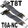 ADT-Link 20G USB 3.2 Type C Gen2x2 Flat Ribbon Cable Fold 90 Angled Extender OTG Data Charge FPC FPV Aerial Photography Cord 20P