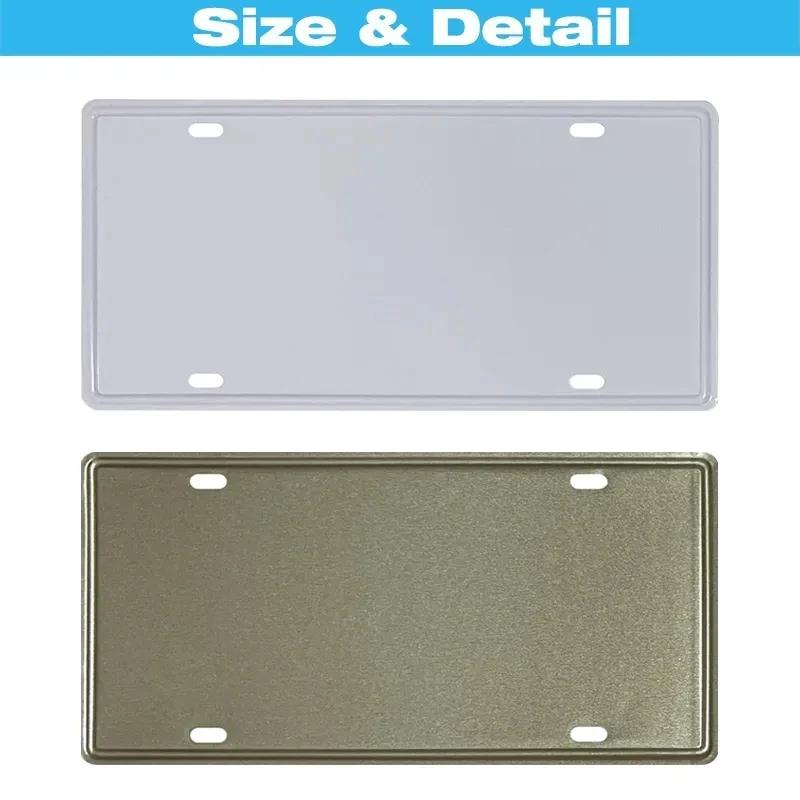 Classic Film Jurassic Park Metal Print License Plate 15x30cm Tin Sign Vintage Wall Plaque Decor for Garage Bar Dinosaur Poster