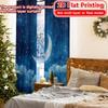 2D Flat Printing  2pcs Celestial Dreams Popular Minimalist Curtains Versatile Polyester Fabric Curtains Home Decor Perfect for