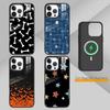 Чехол для телефона со звездой, костью, молнией Для iPhone 14,16,15,13,17,12,Plus,Pro,Max Магнитный Для Magsafe Матовый Чехол
