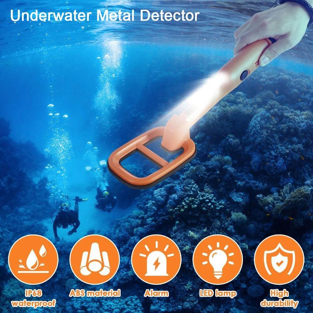 with Led Light Handheld Coil Metal Finder Fully Waterproof Underwater Pinpointer Keys Coin