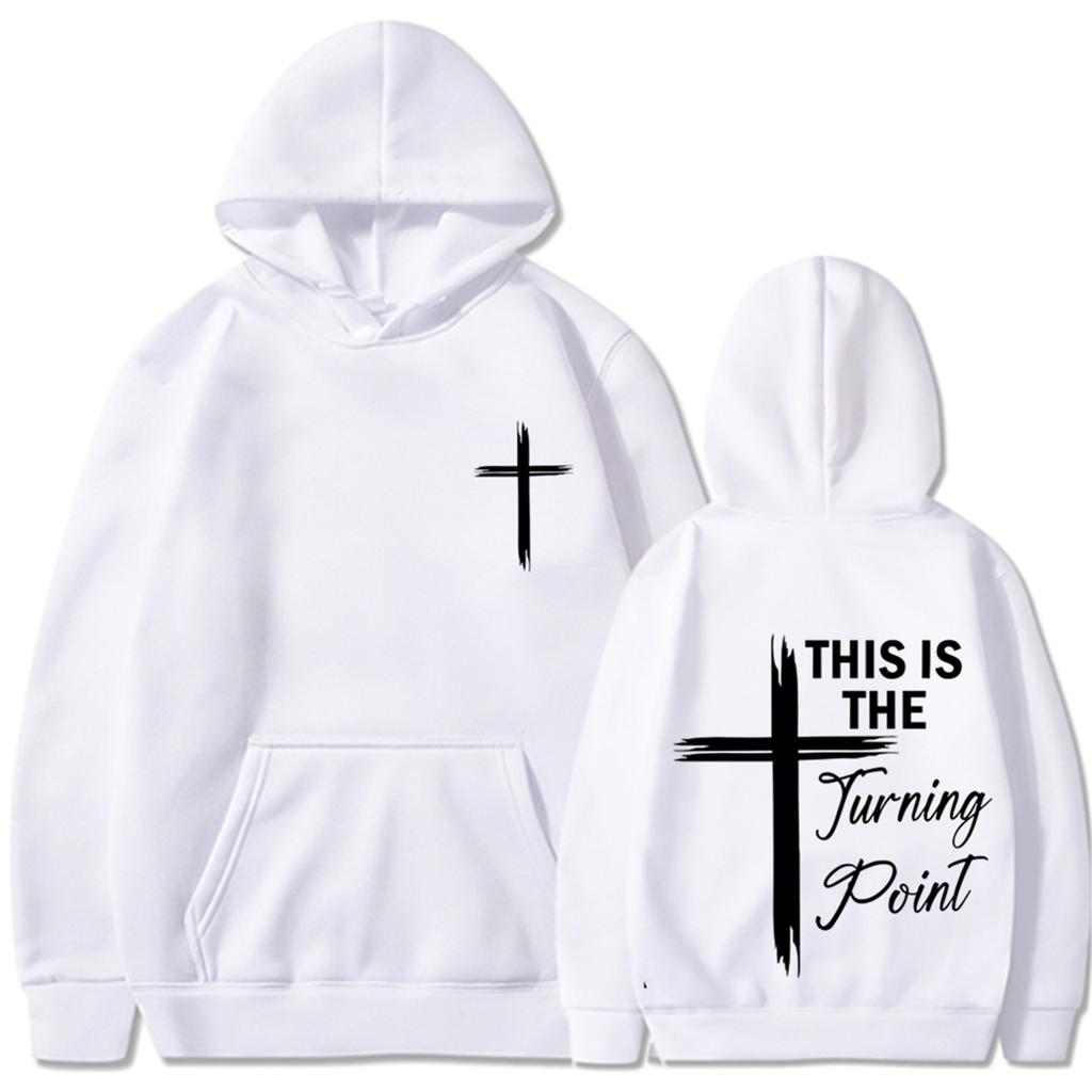 Унисекс модный повседневный свободный плюшевый пуловер с длинными рукавами и круглым вырезом с капюшоном из веревки