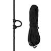 Archery Compound Bow String Nylon Nock Safe Release D Loop Bowstring Accessory Black