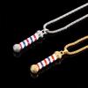 New Retro Fashion Barbers Rotating Light Barber Shop Necklace Jewelry Pendant Chain