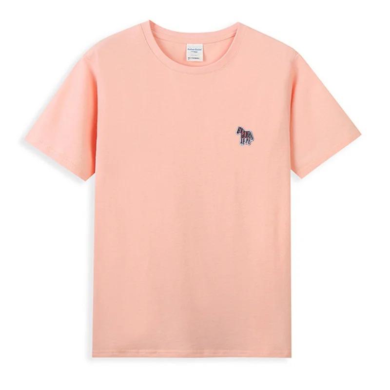 Hot Sales Cotton T-shirt Unisex/Women Summer Luxury Brand Embroidery Korean Style Short Sleeve Tops Fashion Round Neck Classic Tees Unisex