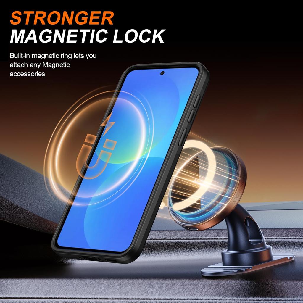 Slide Window Lens Protection Magnetic Ring Bracket Case For Samsung Galaxy A36 A56 A26 A16 Armor case