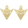 Exquisite Wedding Crown Hollowed Out Clothing Accessories Corner Badge Triangle Pins Brooch