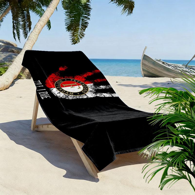 Feyenoord Art Print Beach Towel, Large Soft Quick Dry Towel for Beach Camping Swimming