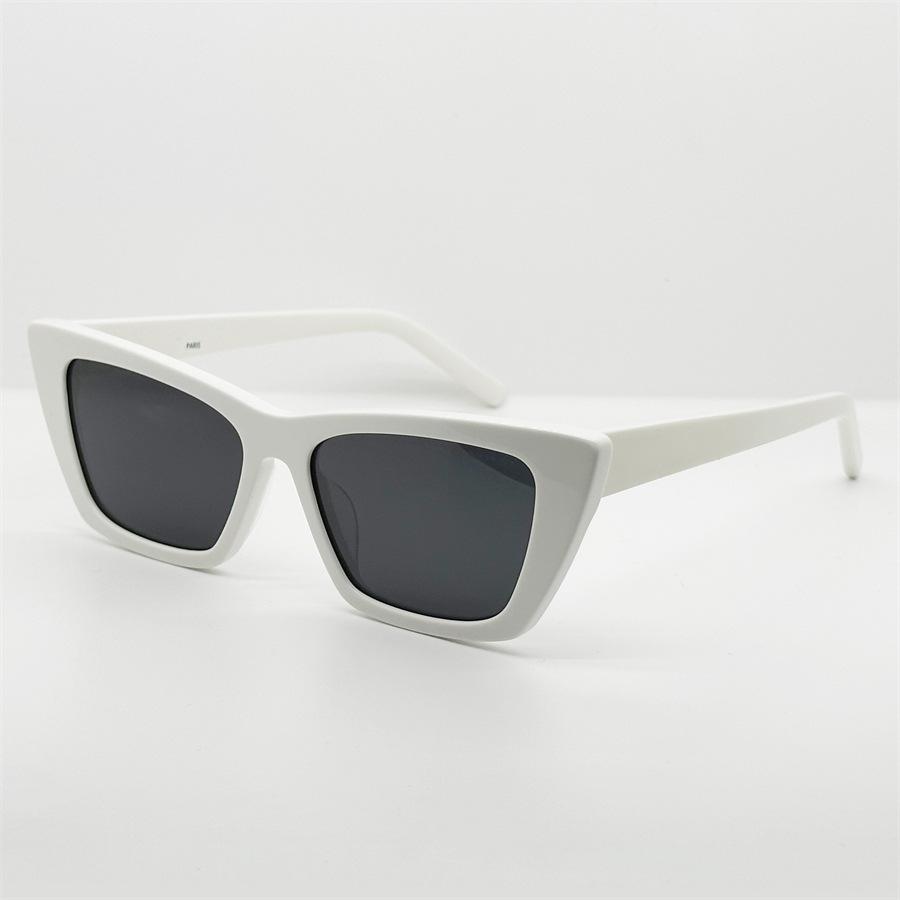 Trendy Yangshulun cat-eye black sunglasses, super cool and unique, round-face sunglasses, same style as popular with female influencers, makes the