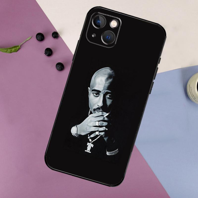 2pac tupac Crown 2 pac Case For IPhone 18 16 15 14 13 12 11 Pro Max Mini X XR XS Max 7 8 Plus 2 Bumper Cases Cover