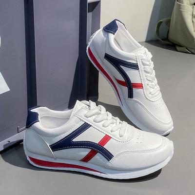 Женские кроссовки на плоской подошве, женские туфли для ходьбы, белые туфли, модные удобные кроссовки, универсальные легкие повседневные кроссовки