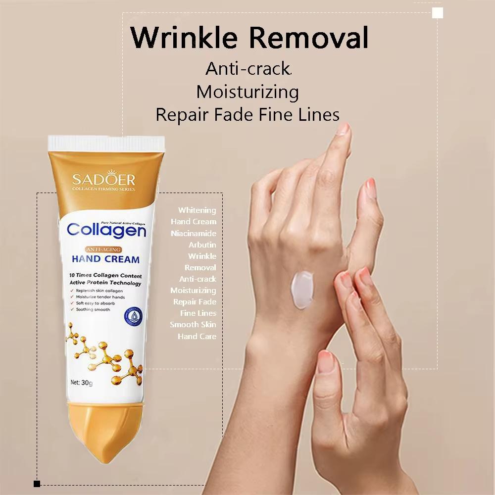 Коллагеновый увлажняющий крем для рук для удаления морщин и длительного увлажнения - 30 г