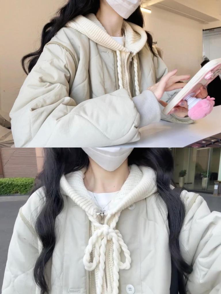 Утепленная куртка женская зимняя новая утепленная куртка женская 2024 маленькая зимняя одежда Японская утепленная куртка