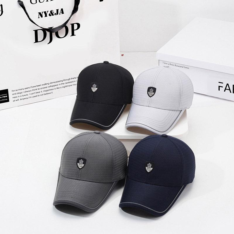 Кепка для мужчин среднего возраста, летняя дышащая бейсбольная кепка, сетка для защиты от солнца