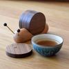 Snail Shape Drink Coaster Set Walnut Wooden Table Insulation Pad Cute Tea Cup Mat  Living Room