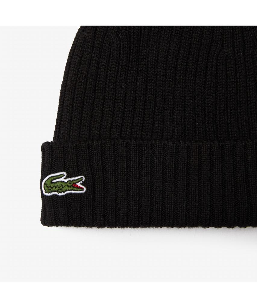 LACOSTE Унисекс шерстяная ребристая шапка-бини Rb0001-55N 031