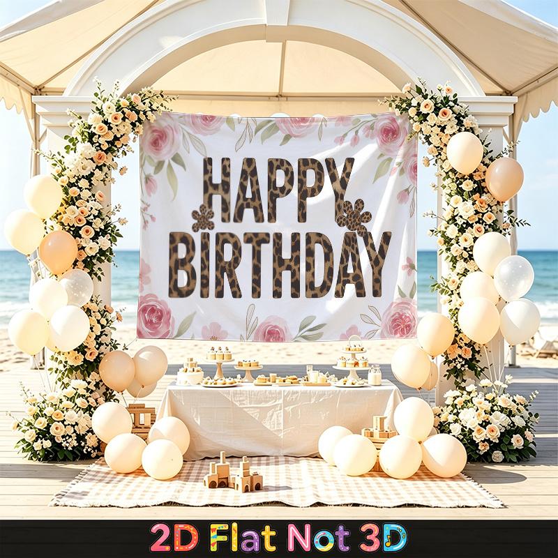 Photography Birthday Background 1pc - Polyester Background