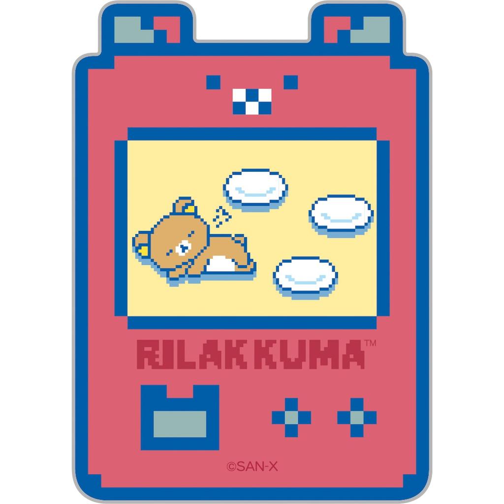 San-X Rilakkuma "Игровой Rilakkuma" Чудо-наклейка SE67702 80x57мм     Милые Кавайные Декоративные Наклейки для Геймеров