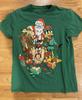 Винтаж Looney Tunes Рождественская футболка из плотного хлопка зеленая S-5XL BT633 Унисекс футболка