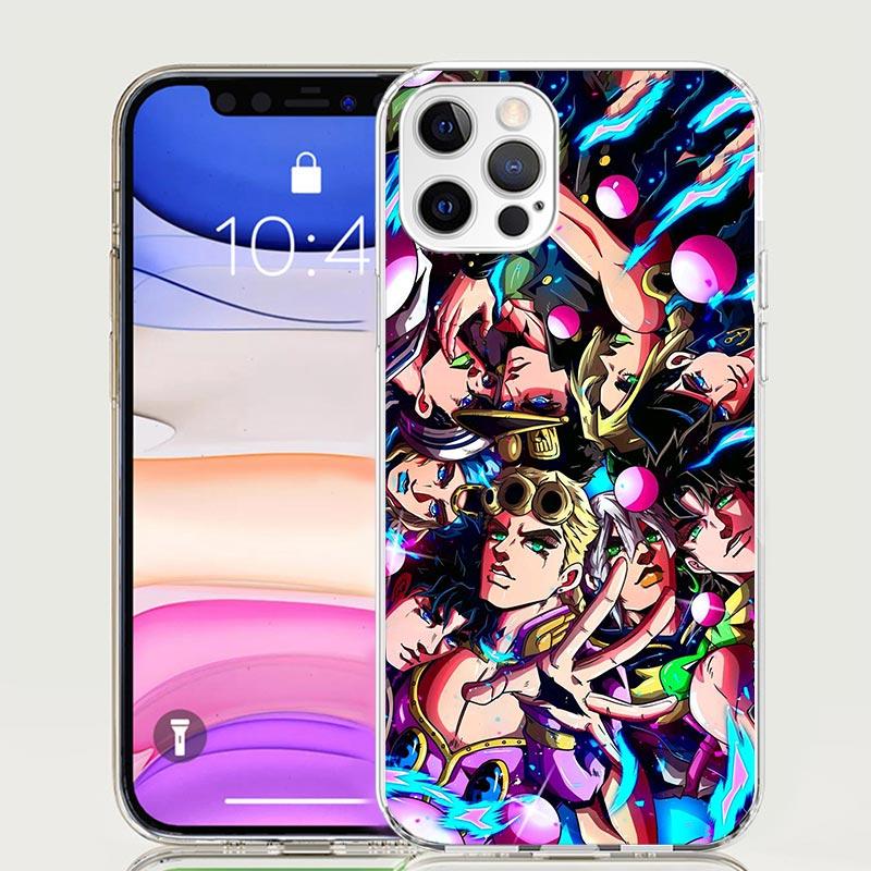 Чехол для телефона JoJo's Bizarre Adventure Горячий аниме-чехол для iPhone 17 Air 16 15 Plus 11 14 Pro Max 13 Mini 12 7 8 + SE Узор Арт Кастоми