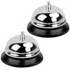 2 Диаметр Настольный звонок из нержавеющей стали Звонок для вызова Настольный звонок Перезвон Тарелка для приема Стойка ресепшн Звонок для стойки ресепшн Расширяющийся Звонок для вызова Перезвон